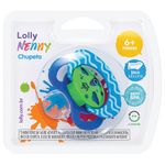 Chupeta Lolly Baby Viva Tamanho 2 Silicone Bico Ortodontico Azul Blister