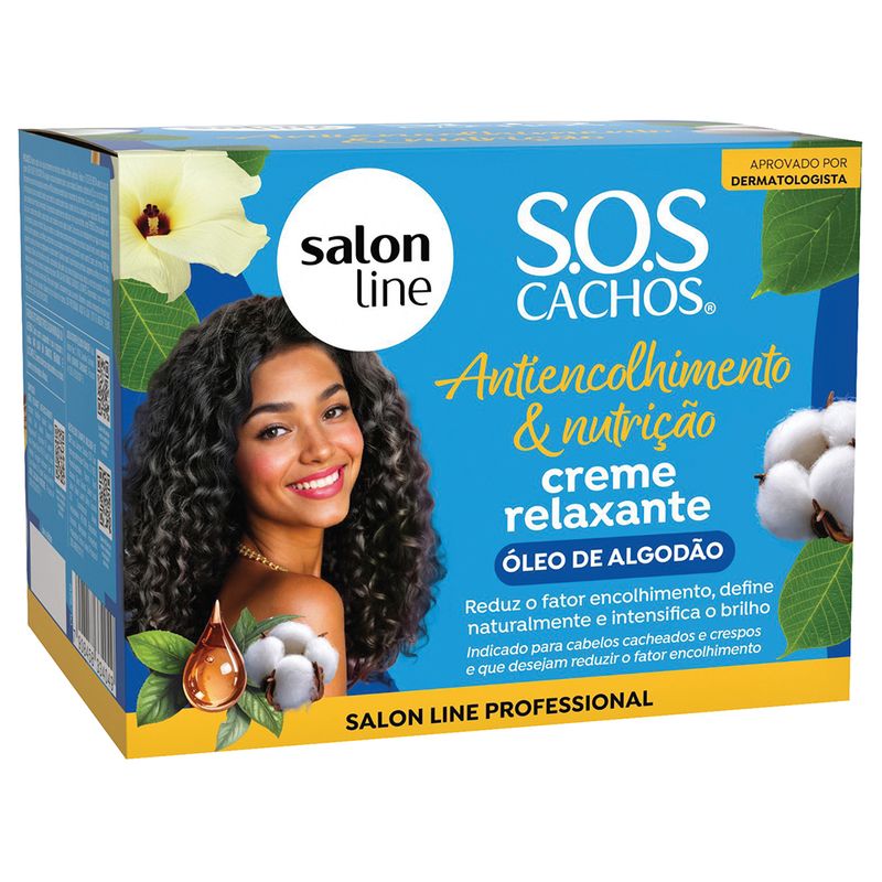 CREME RELAXANTE SALON LINE SOS OLEO DE ALGODAO 200G