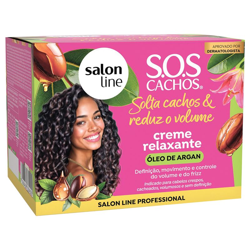 CREME RELAXANTE SALON LINE SOS OLEO DE ARGAN 200G
