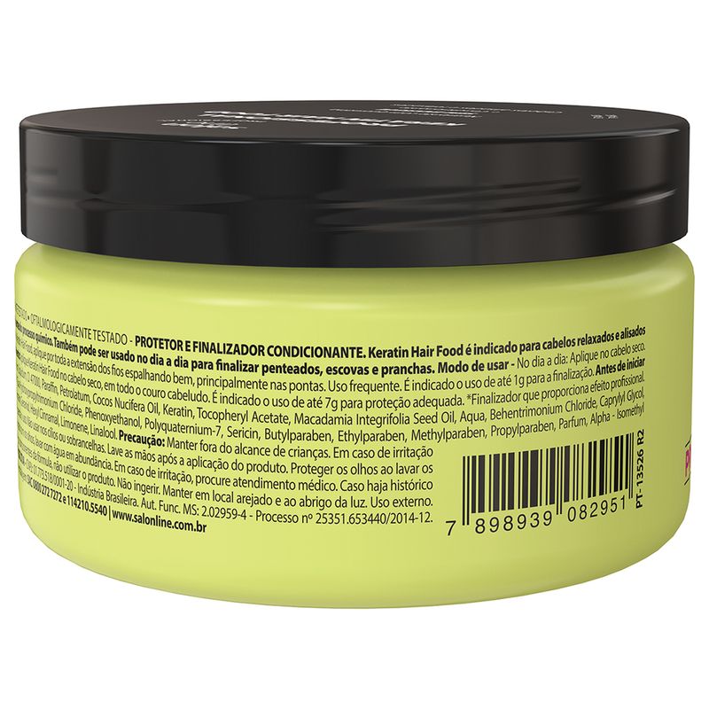 POMADA SALON LINE KERATIN HAIR FOOD PROFISSIONAL 195G