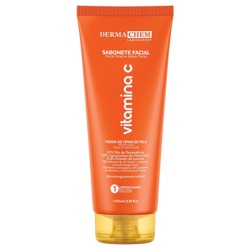 Sabonete Liquido Dermachem Anti-Idade E Clareador Vitamina C Ions 100g