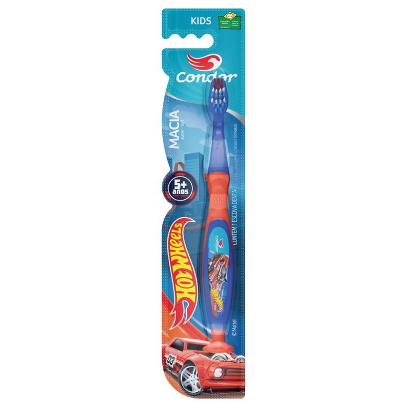 Escova Dental Infantil Condor 3170-0 Hot Wheels Kids-