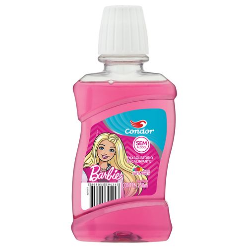 Enxaguante Bucal Infantil Condor 4503 Barbie 250ml