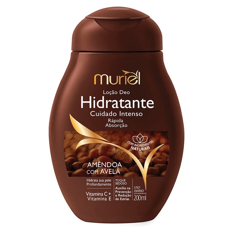 Locao Hidratante Corporal Muriel Amendoa c- Avela 200ml