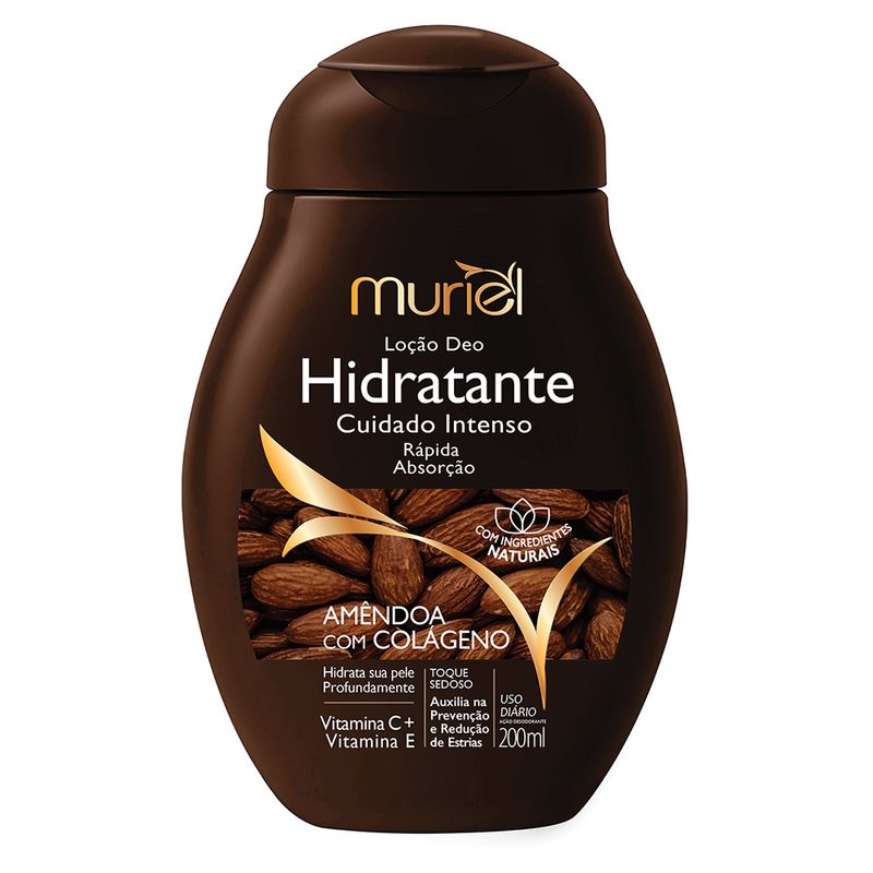 Locao Hidratante Corporal Muriel Amendoa c- Colageno 200ml
