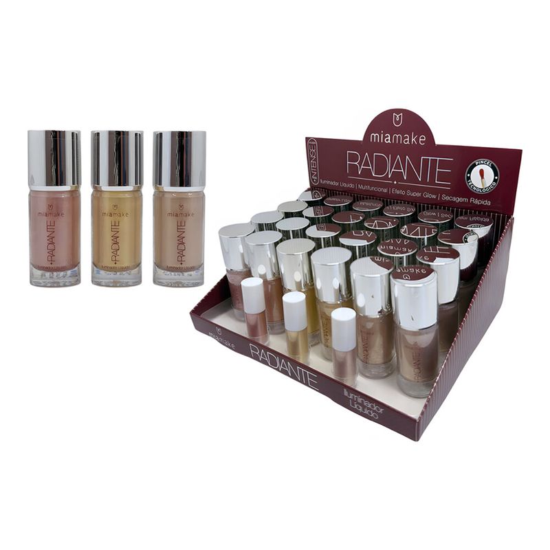Display Iluminador Liquido Mia Make Radiante c- 24 Unidades