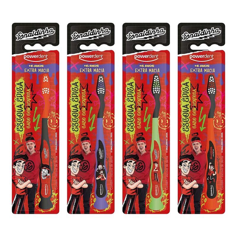 Escova Dental Powerdent Infantil Enaldinho