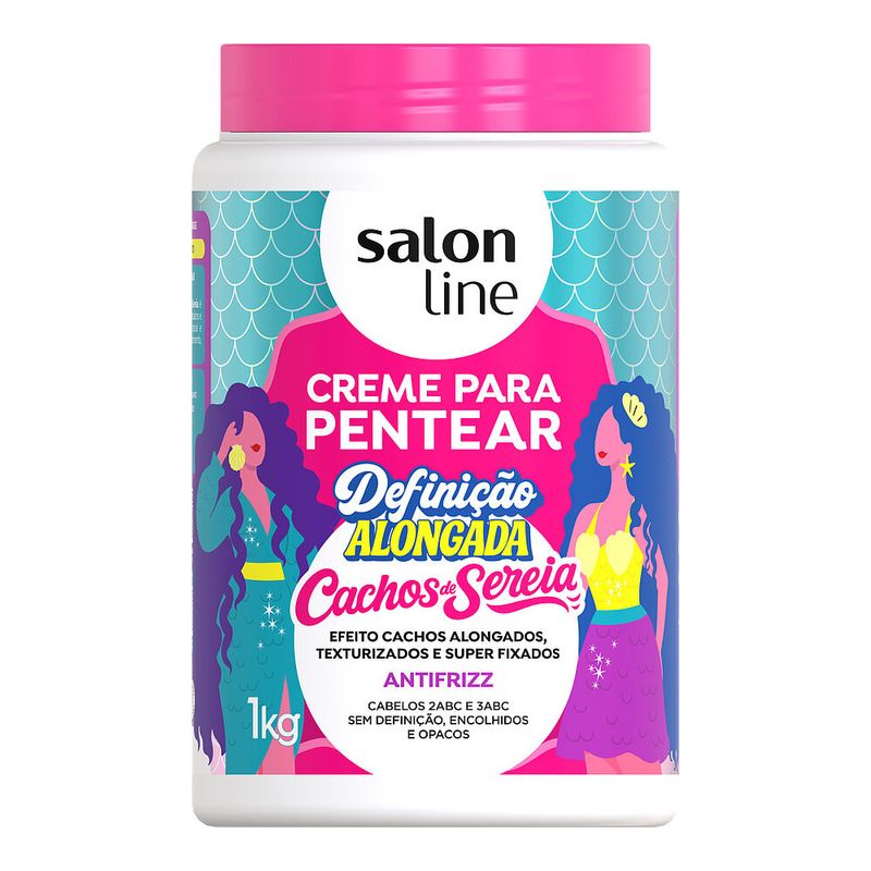 Creme p- Pentear Salon Line Definicao Alongada Cachos de Sereia 1kg