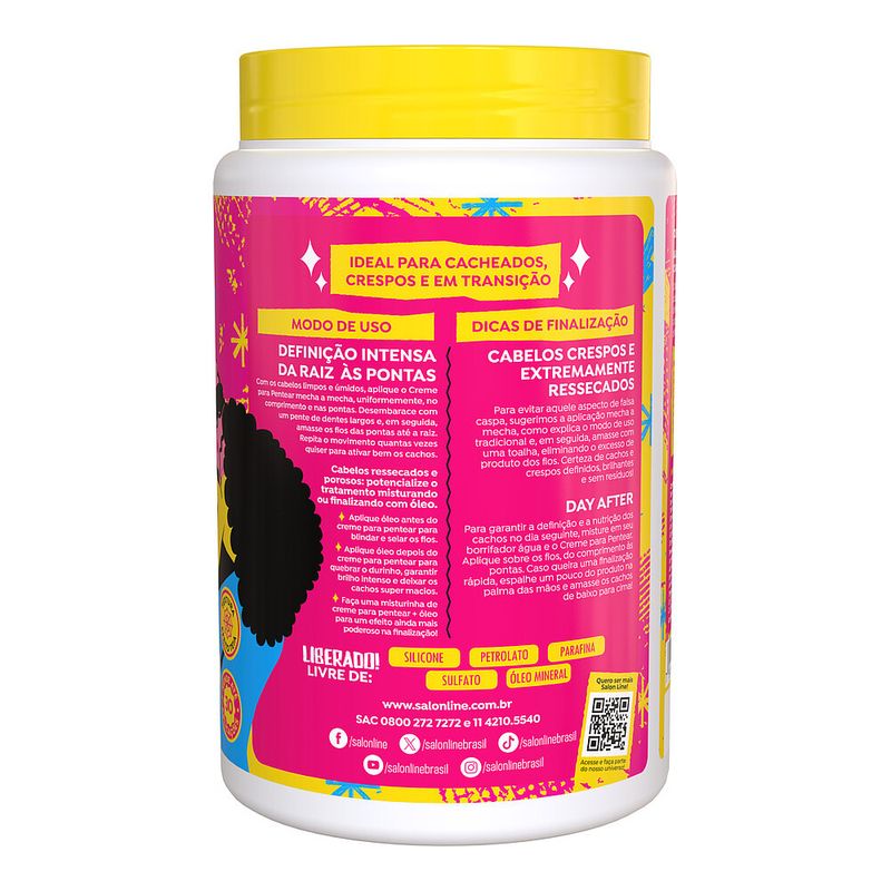 Creme p- Pentear Salon Line Definicao Imediata Cachos Cola 1kg