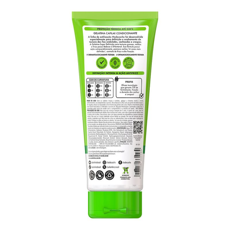 Gelatina Salon Line -TDC Super Definicao 200g