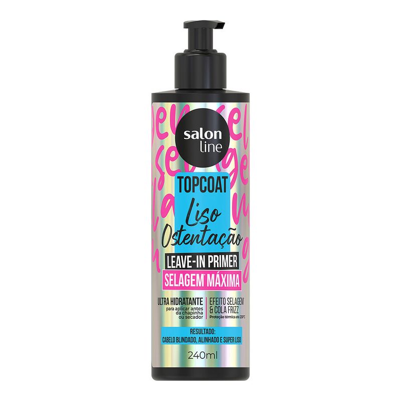 Leave-in Primer Salon Line Top Coat Meu Liso Ostentacao 240ml