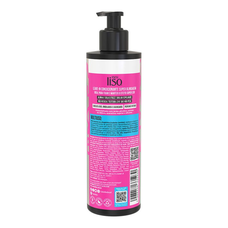 Leave-in Primer Salon Line Top Coat Meu Liso Ostentacao 240ml