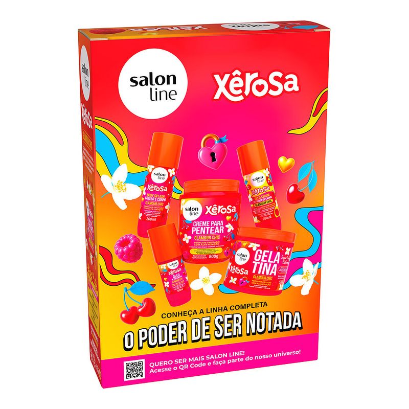 Kit Salon Line Xerosa Glamour Chic -Sh 300ml - Cond 200ml-