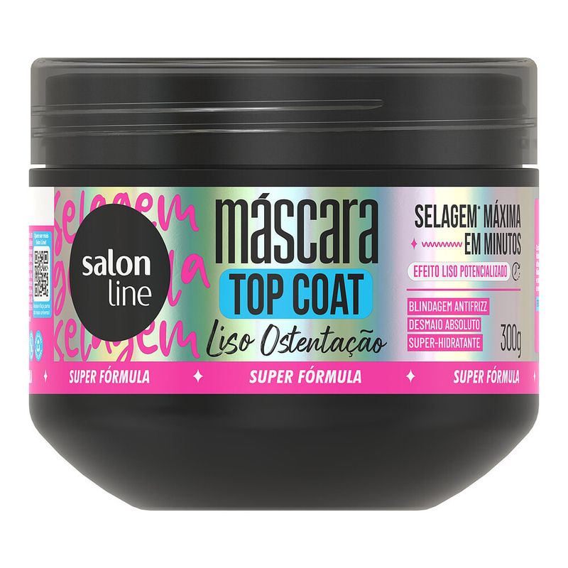 Mascara Salon Line Top Coat Meu Liso Ostentacao 300g