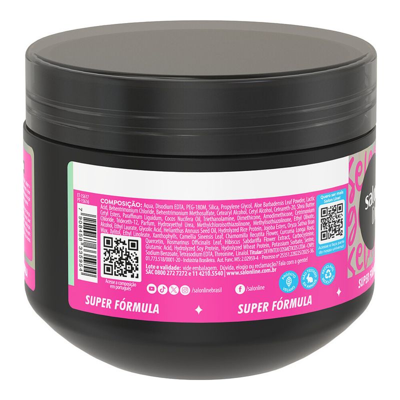 Mascara Salon Line Top Coat Meu Liso Ostentacao 300g