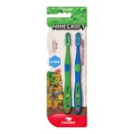 Escova Dental Infantil Condor Minecraft Junior Macia Cabeca P c- 2 Un-