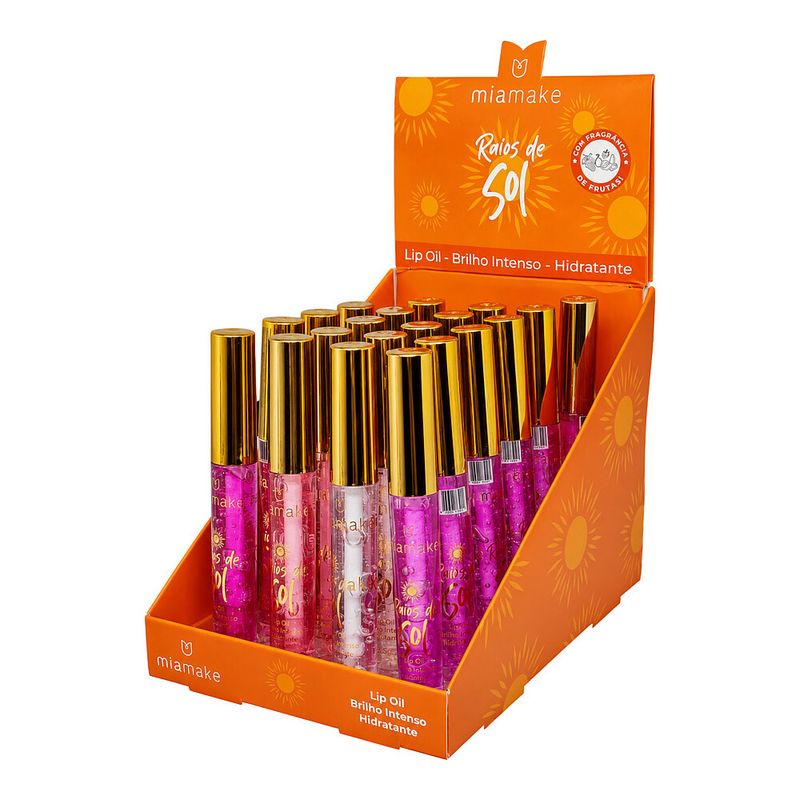 Lip Oil Gloss Mia Make Raios de Sol 3g Cor 3
