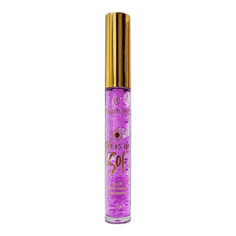 Lip Oil Gloss Mia Make Raios de Sol 3g Cor 4