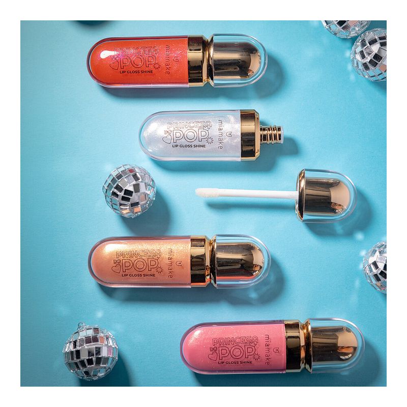 Lip Gloss Shine Mia Make Princesa do Pop Cor 3
