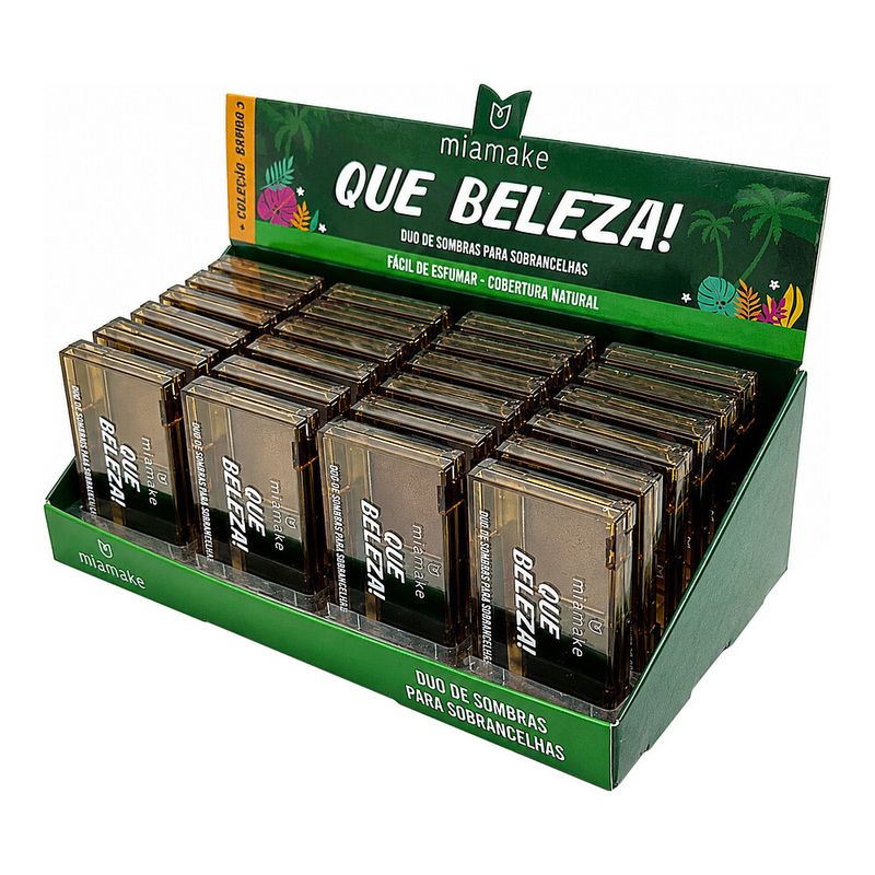 Duo de Sombras para Sobrancelhas Mia Make Que Beleza Cor 1