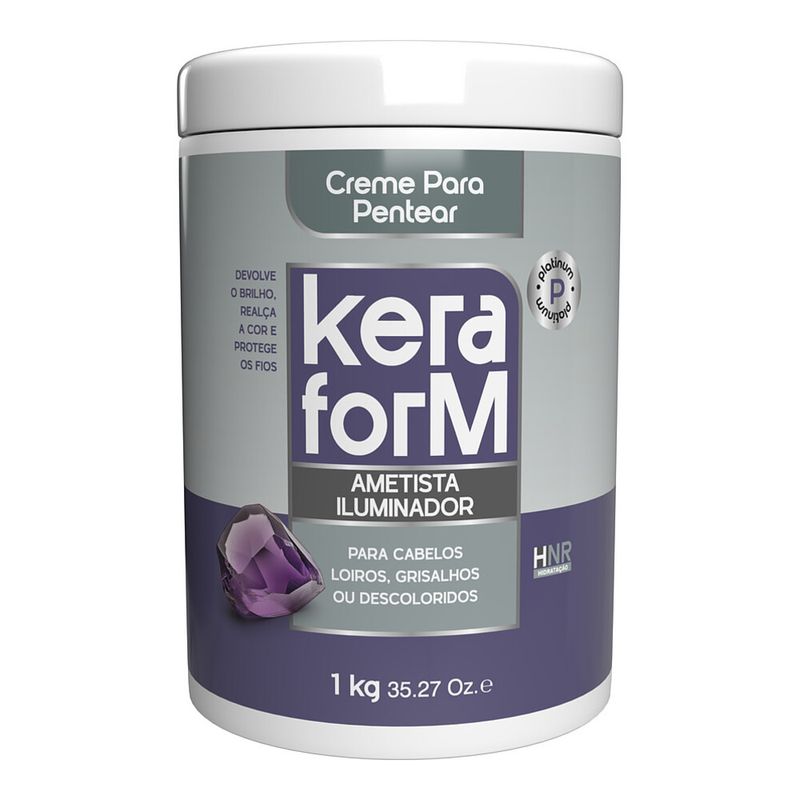 Creme para Pentear Keraform Ametista Iluminador 1kg