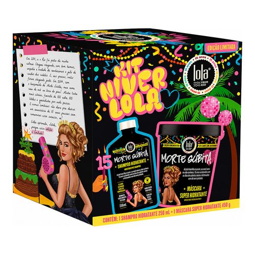 Kit Lola Morte Súbita 15 Anos (Shampoo 250ml + Máscara 450g)