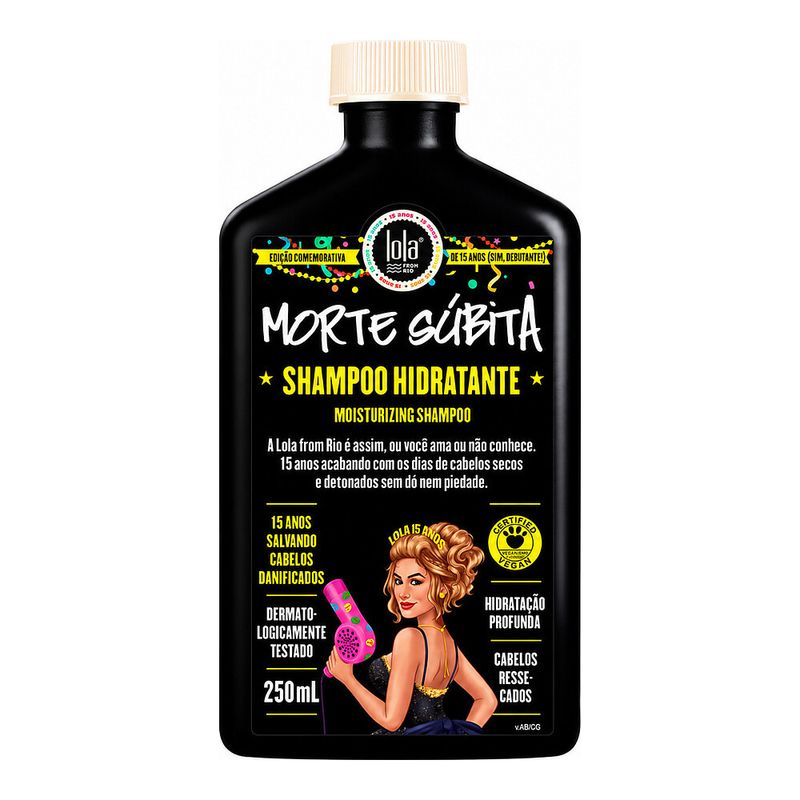 Kit Lola Morte Subita 15 Anos -Shampoo 250ml - Mascara 450g-