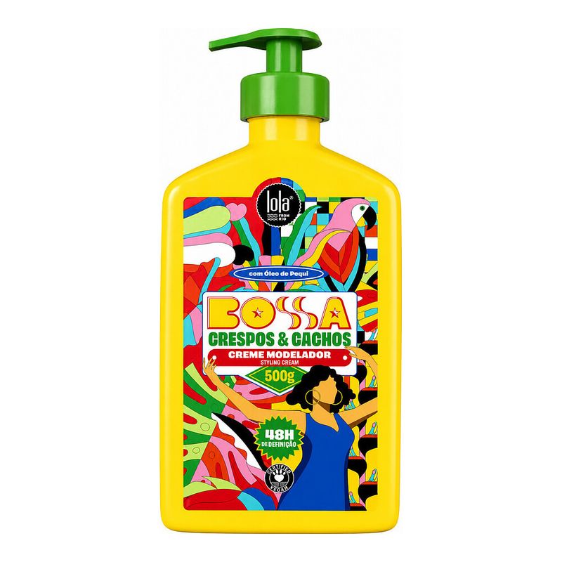 Kit Lola Bossa Crespos e Cachos -Creme Modelador - Gelatina 250g-