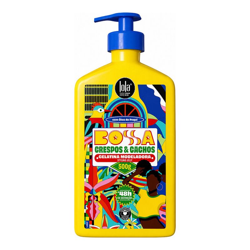Kit Lola Bossa Crespos e Cachos -Creme Modelador - Gelatina 250g-