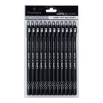 Lapis De Olho Mia Make Preto Com  Apontador 12 Unidades