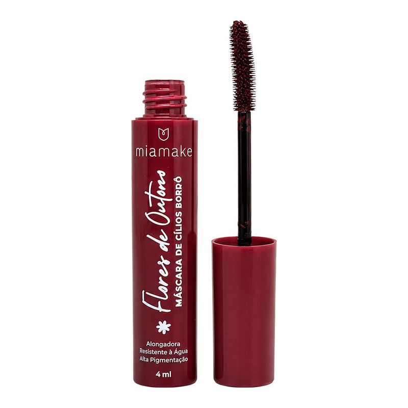 MASCARA DE CILIOS BORDO MIA MAKE - FLORES DE OUTONO