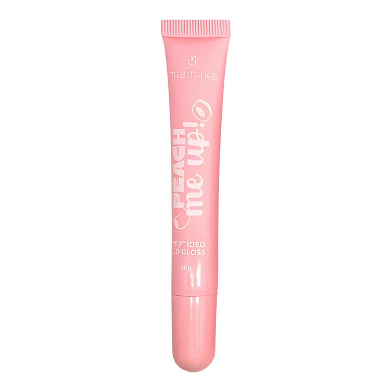 Lip Gloss Mia Make Peptideo Peach Me Up Rosa Claro