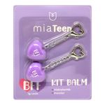 Kit Balm Chaveiro Mia Make BFF Roxo