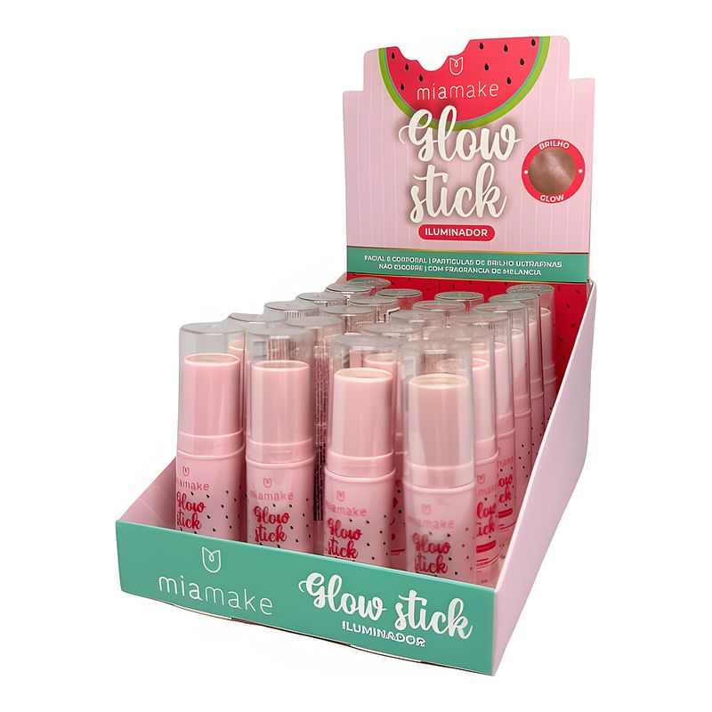 Glow Stick Iluminador Mia Make Melancia Rose
