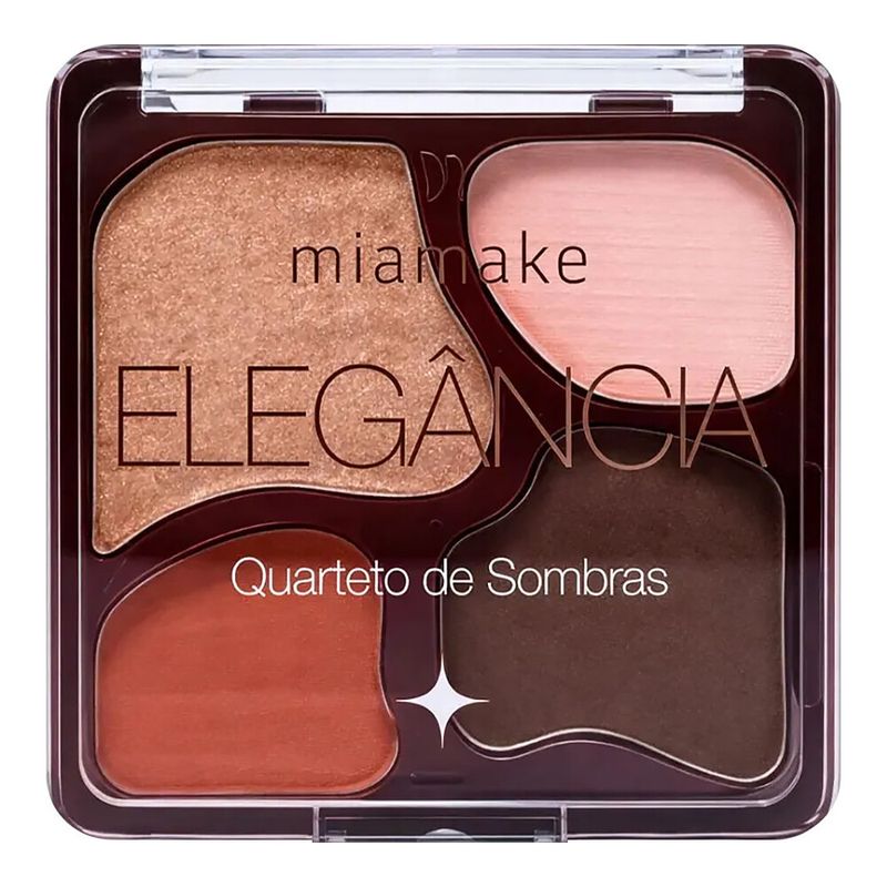 Quarteto de Sombra Mia Make Elegancia Por do Sol