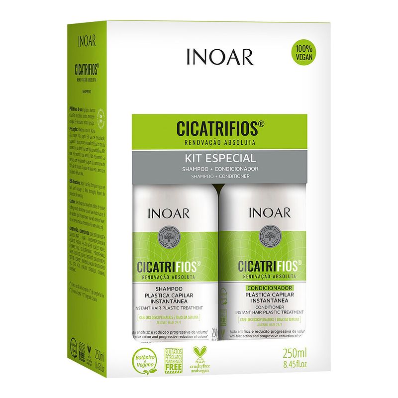 Kit Inoar Cicatrifios -Shampoo - Condicionador- 250ml