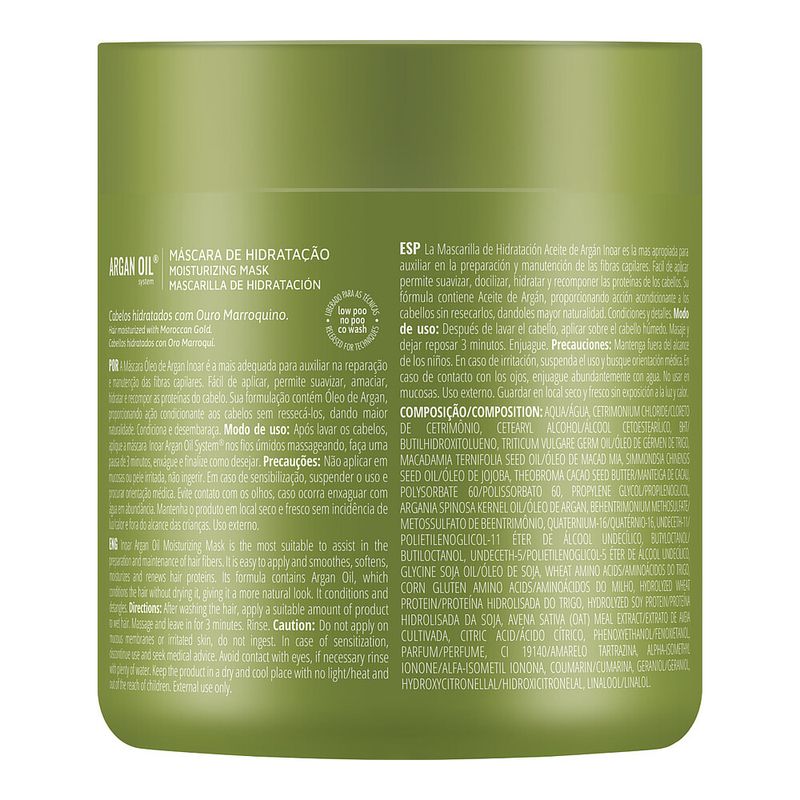 Mascara Inoar Argan Oil 500ml