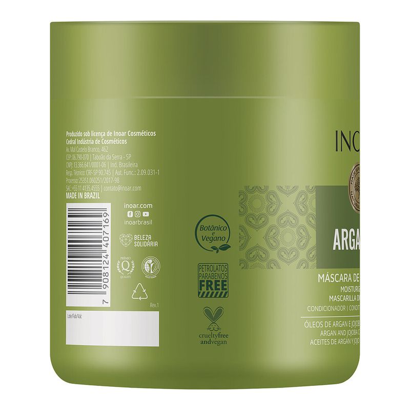 Mascara Inoar Argan Oil 500ml