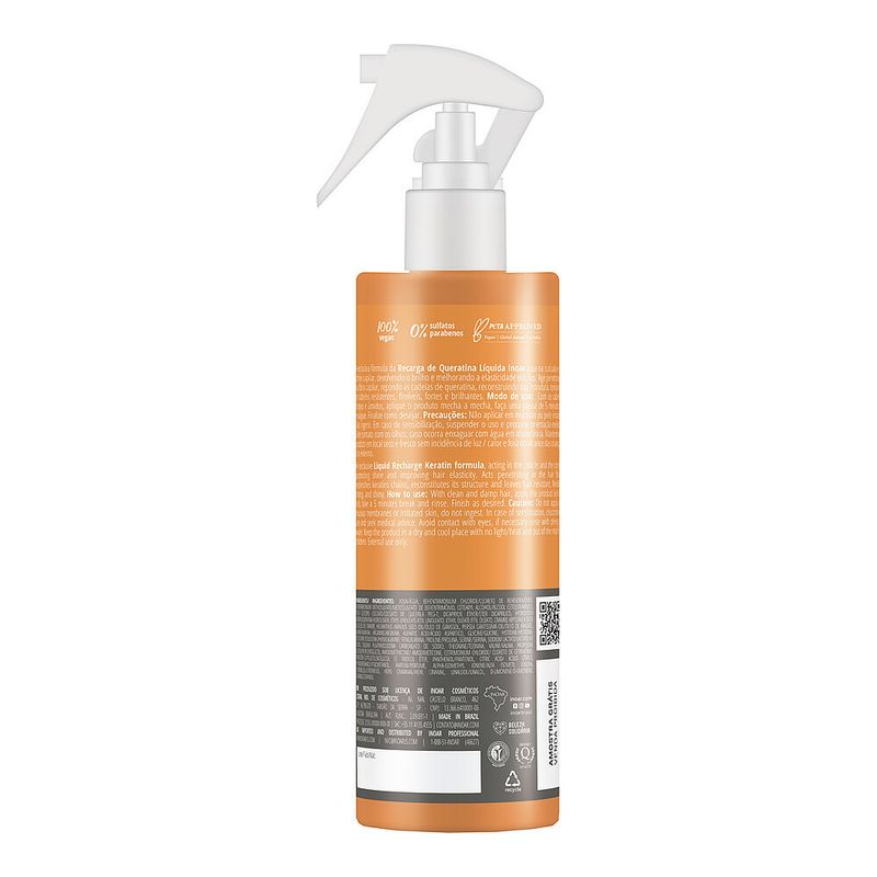 Recarga de Queratina Liquida Inoar 200ml