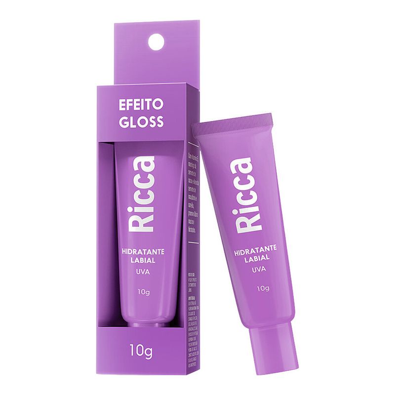 Hidratante Labial Ricca Uva 10g