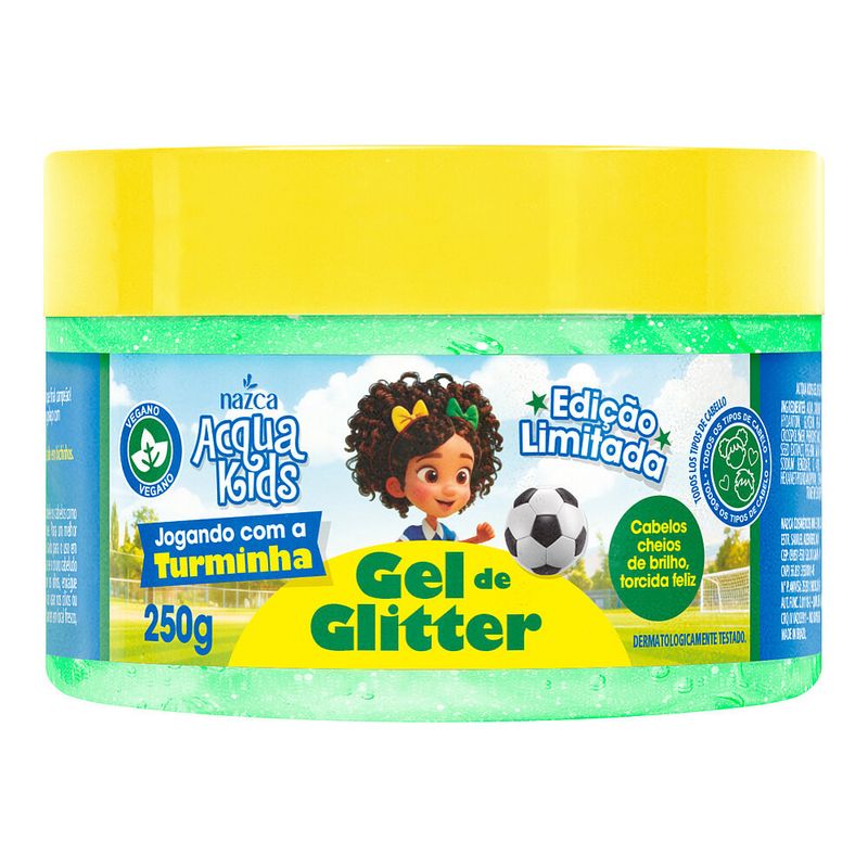 Gel de Glitter Nazca Acqua Kids Jogando c- a Turminha 250g