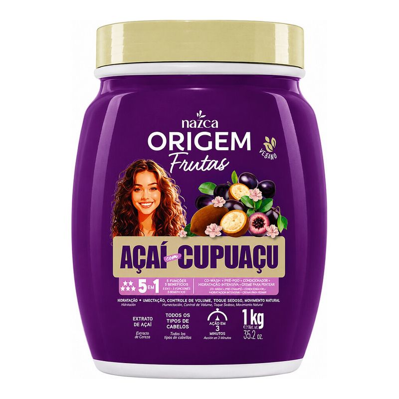 Creme Multi 5em1 Nazca Origem Frutas Acai c- Cupuacu 1kg