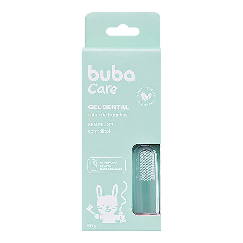 Gel Dental para Bebe Buba Care Sem Fluor 50g