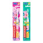 Escova Dental Infantil Dentalclean Peppa Pig Timer Light Macia