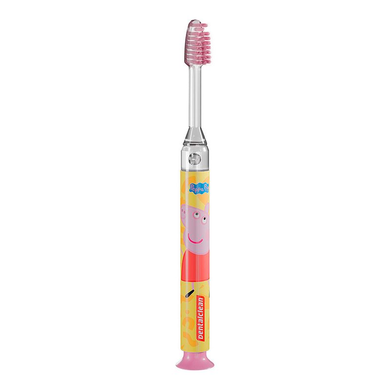 Escova Dental Infantil Dentalclean Peppa Pig Timer Light Macia