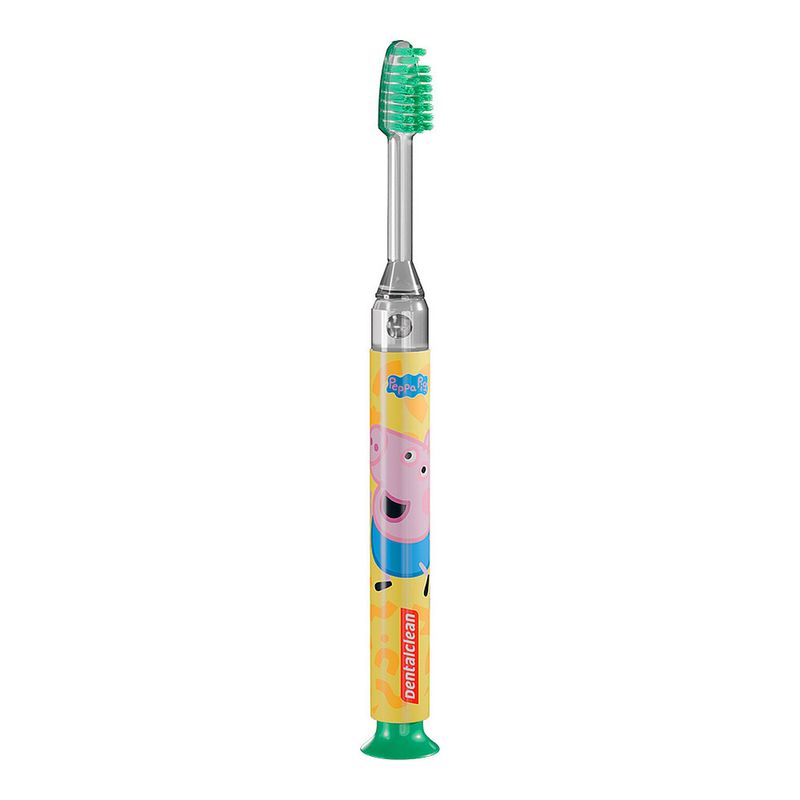 Escova Dental Infantil Dentalclean Peppa Pig Timer Light Macia