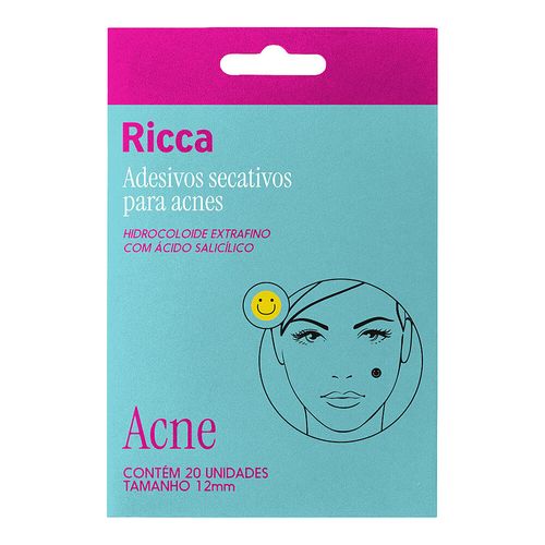 Adesivos Secativos Para Acnes Ricca Smile c/ 20 Unidades
