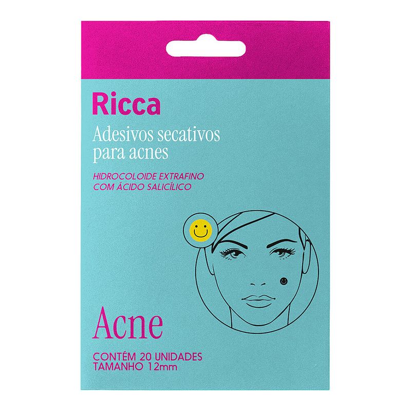 Adesivos Secativos Para Acnes Ricca Smile c- 20 Unidades