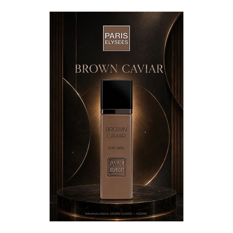 Perfume Importado Paris Elysees Eau de Toilette Masculino Caviar Brown 100ml
