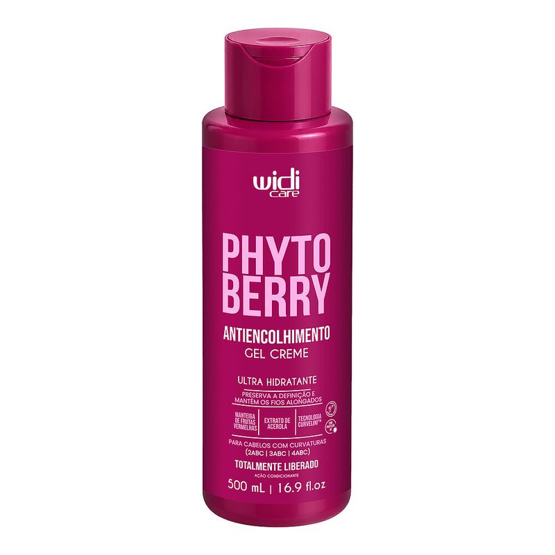 Gel Creme Antiencolhimento Widi Care PhytoBerry Ultra Hidratante 500ml